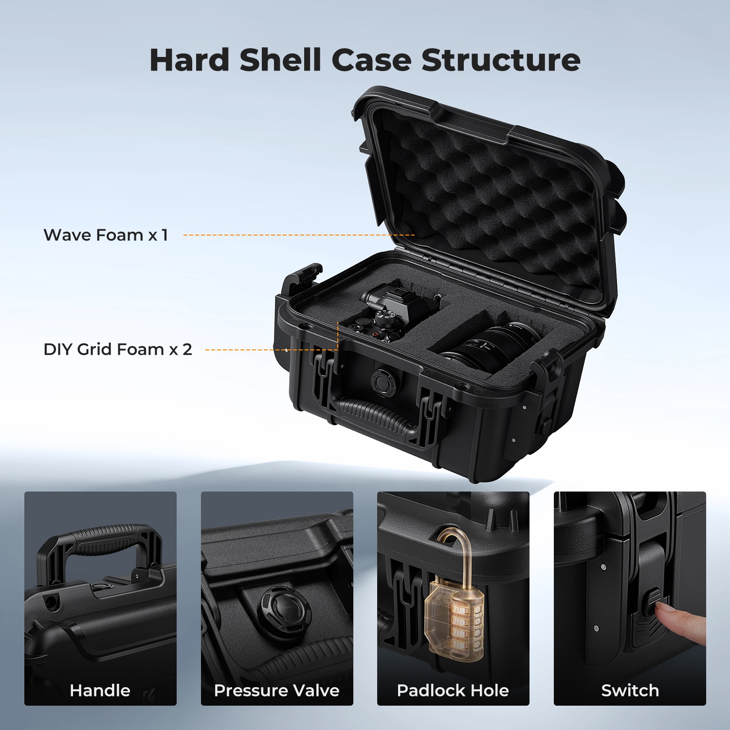 K&F CONCEPT IP67 방수 카메라 하드 케이스 - Drone Camera Case 리뷰 및 가격
