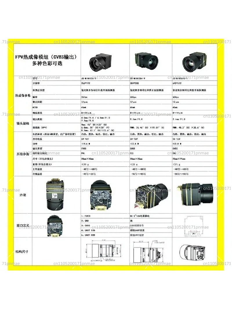 열화상 카메라 256x192 적외선 카메라 CVBS 출 - Drone Camera Thermal 리뷰 및 가격